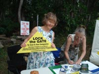 deborah no coal seam gas stall