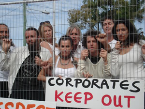 Mullumbimby residents Rage Against the Cage and The Big Box Brother