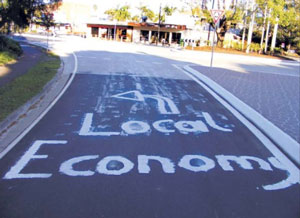 Shop Local Signs Popping Up Around Mullumbimby